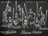 Highlands Miniatures Skeletons with spears - BrodaForge