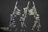 Highlands Miniatures Skeletons with spears - BrodaForge