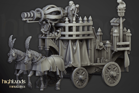 Highlands Miniatures Sunland Imperial Arcane Cannon - BrodaForge