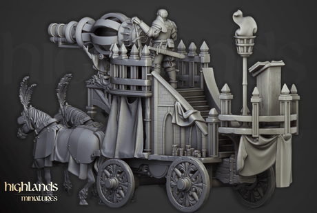 Highlands Miniatures Sunland Imperial Arcane Cannon - BrodaForge