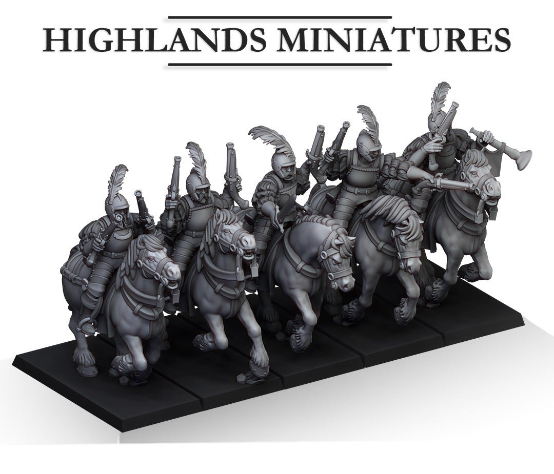 Highlands Miniatures Sunland Imperial Pistoliers - BrodaForge