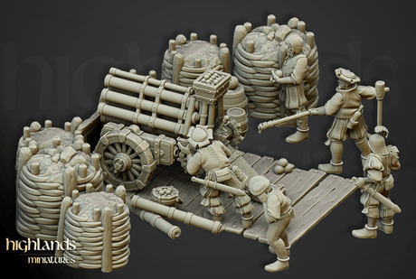 Highlands Miniatures Sunland Imperial Volley gun - BrodaForge