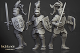 Highlands Miniatures Sunland Knights on foot - BrodaForge