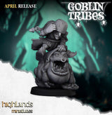 Highlands Miniatures Swamp Goblins Frog Riders - BrodaForge