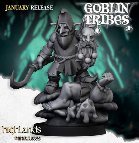 Highlands Miniatures Swamp Goblins Hero - BrodaForge