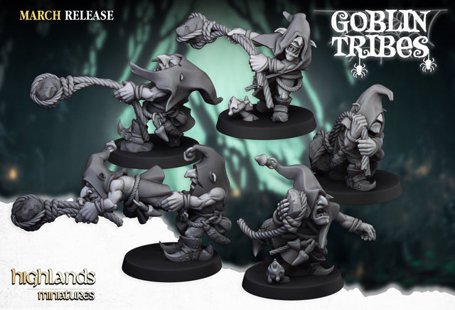 Highlands Miniatures Swamp Goblins Stonethrower - BrodaForge