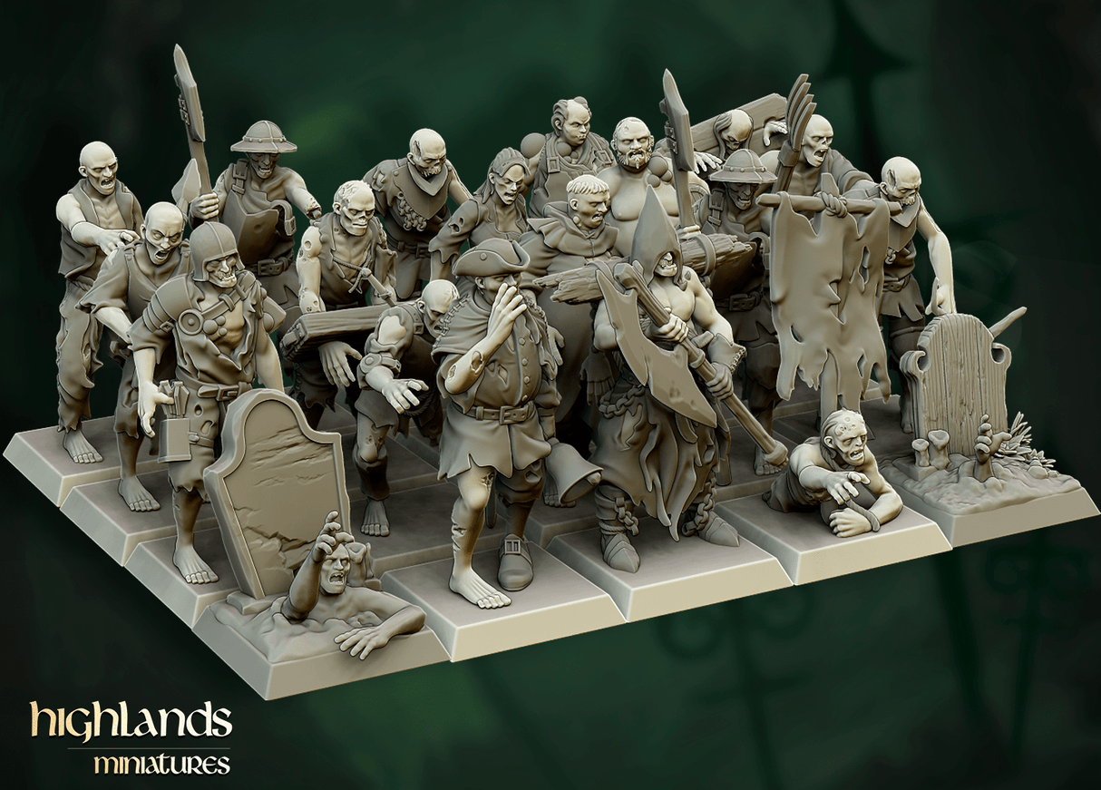 Highlands Miniatures Zombie - BrodaForge