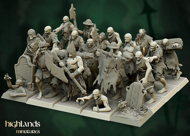 Highlands Miniatures Zombie - BrodaForge