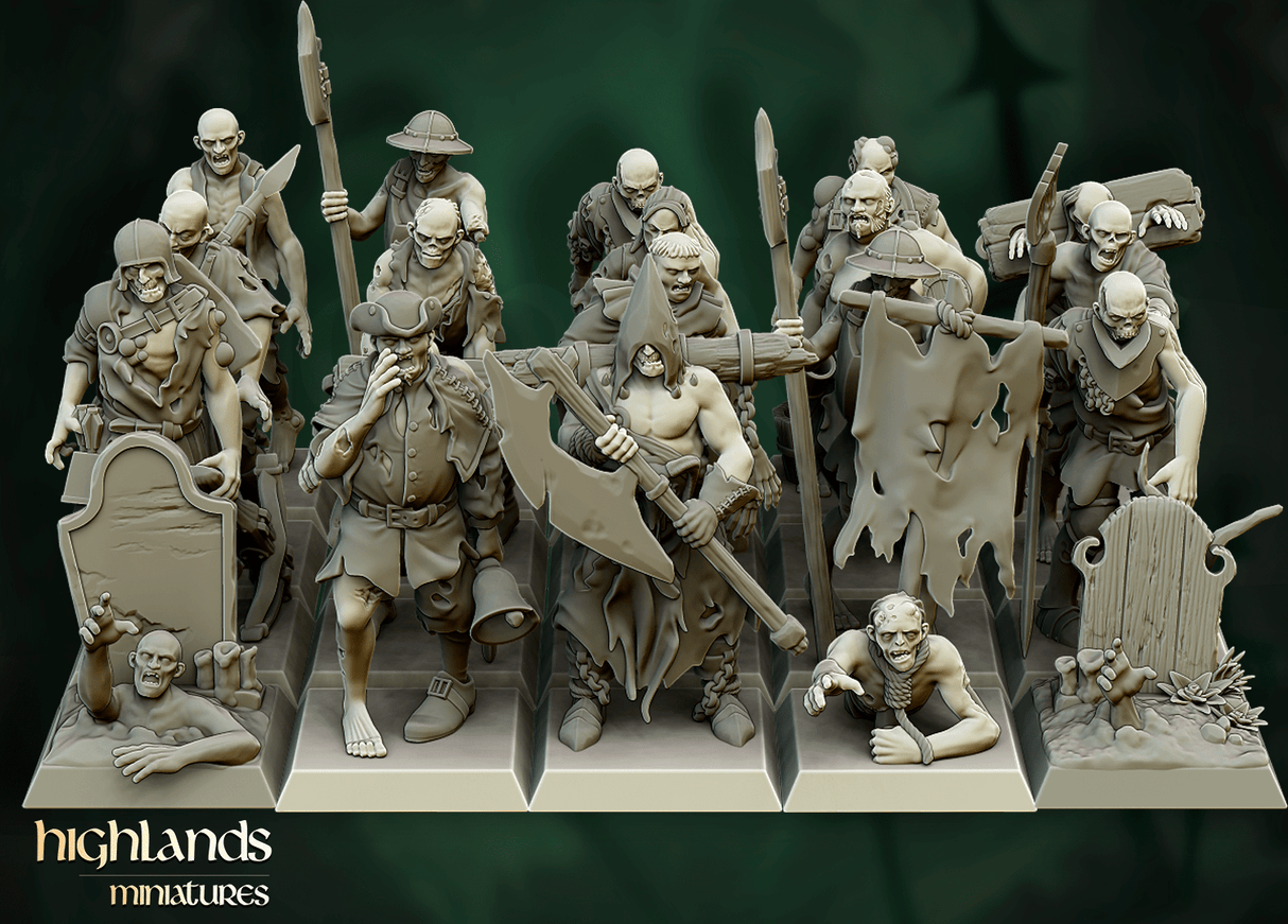 Highlands Miniatures Zombie - BrodaForge