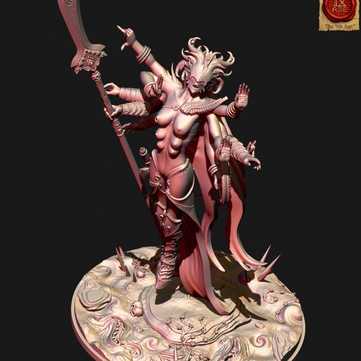 Holo Miniatures Daemons of lust Greater daemon - BrodaForge