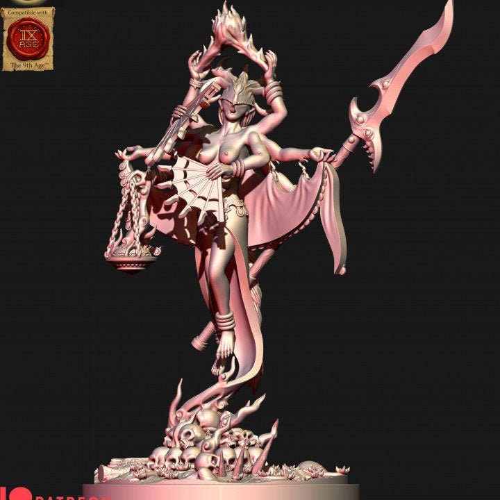 Holo Miniatures Daemons of lust Herald of lust - BrodaForge