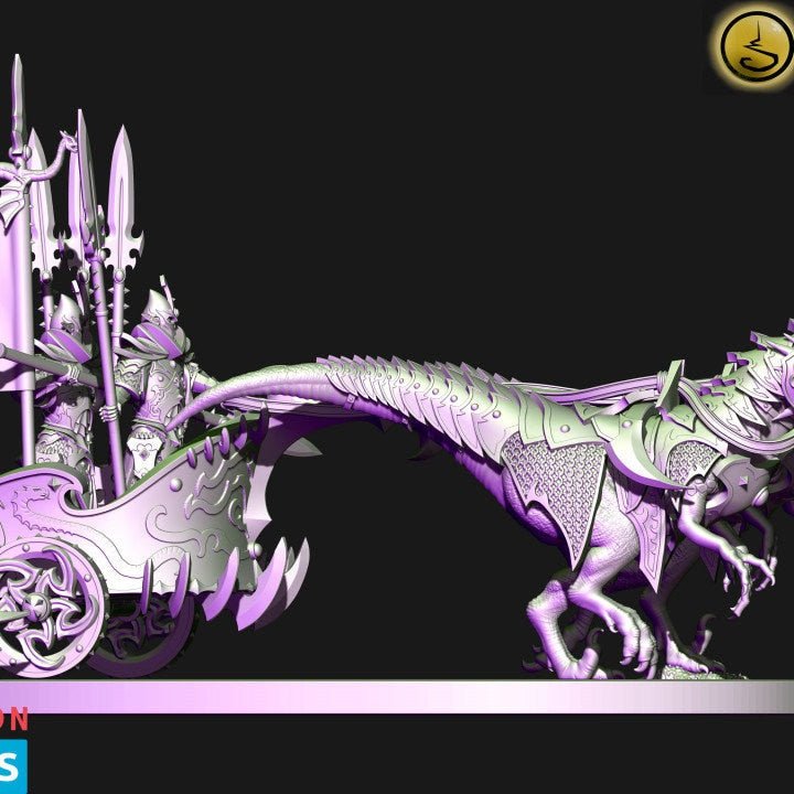 Holo Miniatures Dark Elf Raptor Chariot - BrodaForge