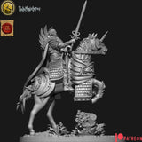 Holo Miniatures Highborn Elves Hero on horse - BrodaForge