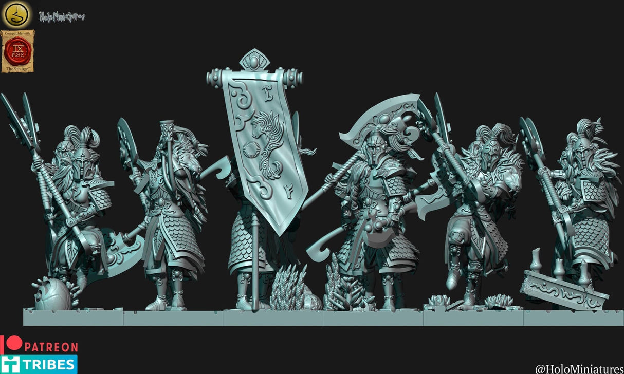 Holo Miniatures Highborn Elves Lions Guards - BrodaForge