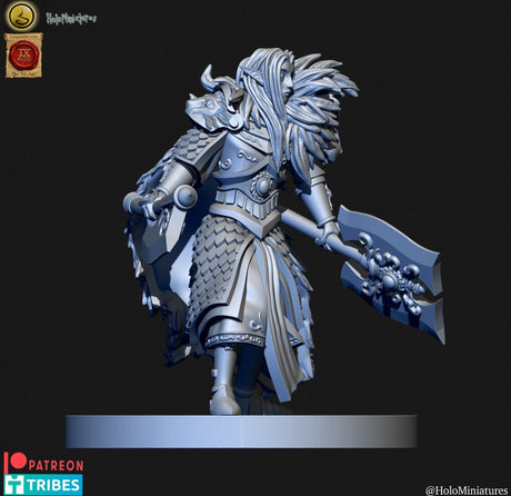 Holo Miniatures Highborn Elves Lions Guards Hero - BrodaForge