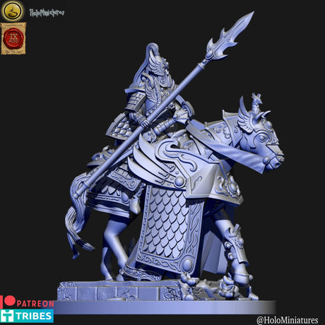 Holo Miniatures Highborn Elves Lord on horse - BrodaForge