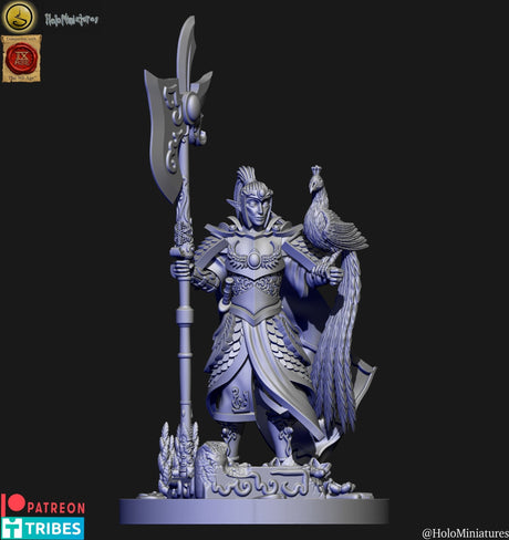 Holo Miniatures Highborn Elves Phoenix Hero - BrodaForge