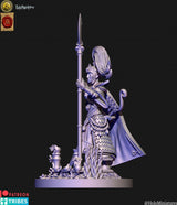 Holo Miniatures Highborn Elves Qeen's Handmaiden - BrodaForge