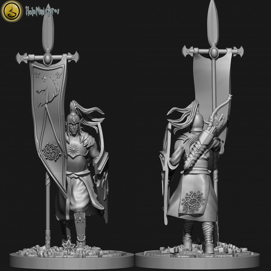 Holo Miniatures Highborn Elves Spearman - BrodaForge