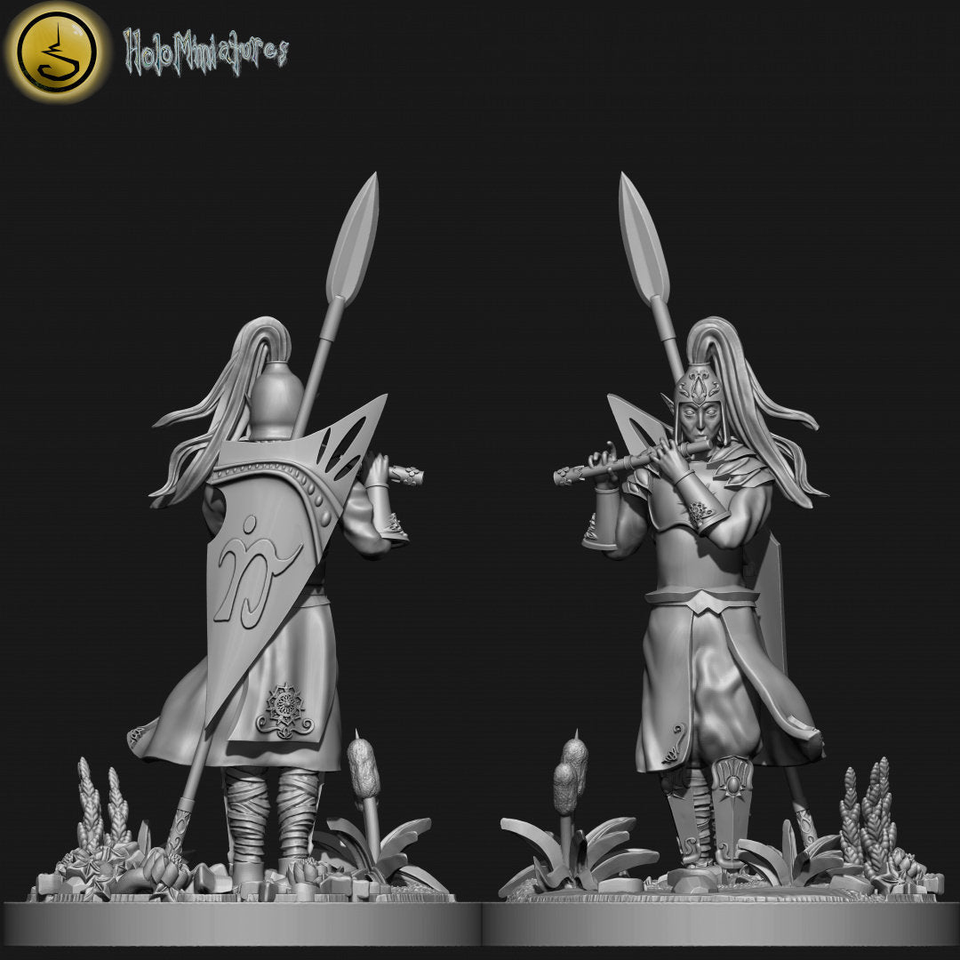 Holo Miniatures Highborn Elves Spearman - BrodaForge