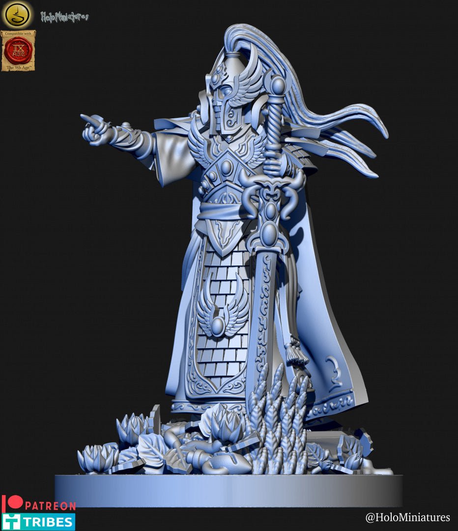 Holo Miniatures Highborn Elves Swordmaster Hero - BrodaForge