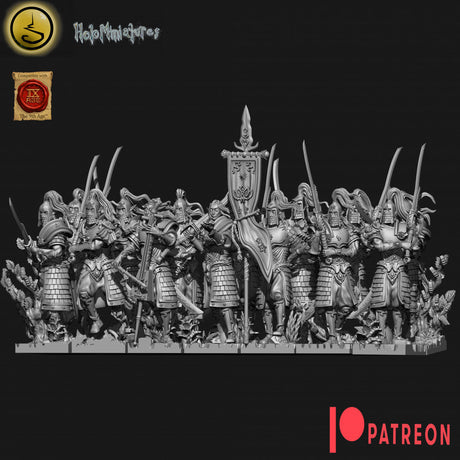 Holo Miniatures Highborn Elves Swordmasters - BrodaForge