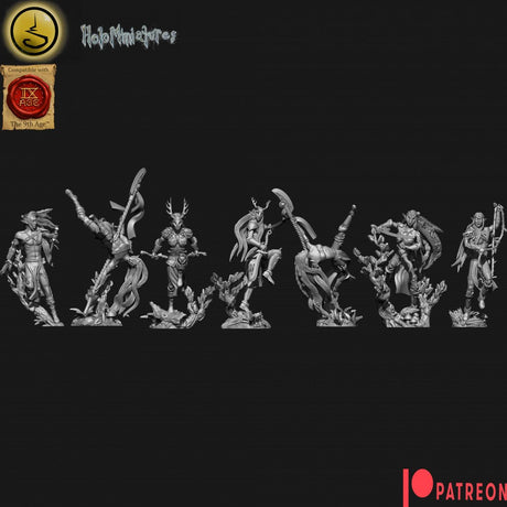 Holo Miniatures Sylvan Elves Bladedancers - BrodaForge