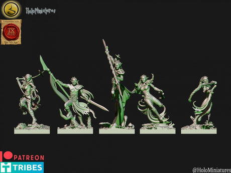 Holo Miniatures Sylvan Elves Bladedancers v2 - BrodaForge