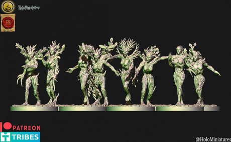 Holo Miniatures Sylvan Elves Dryad Unit - BrodaForge