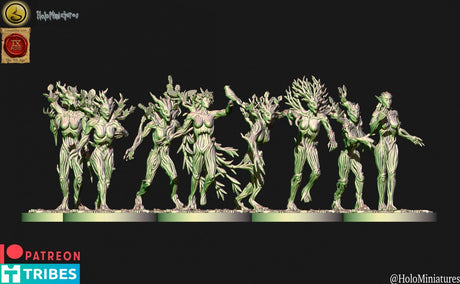 Holo Miniatures Sylvan Elves Dryad Unit - BrodaForge