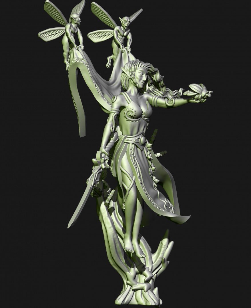 Holo Miniatures Sylvan Elves Mage - BrodaForge