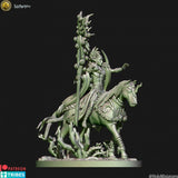 Holo Miniatures Sylvan Elves Mage on horse - BrodaForge