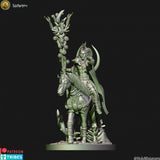 Holo Miniatures Sylvan Elves Mage on horse - BrodaForge