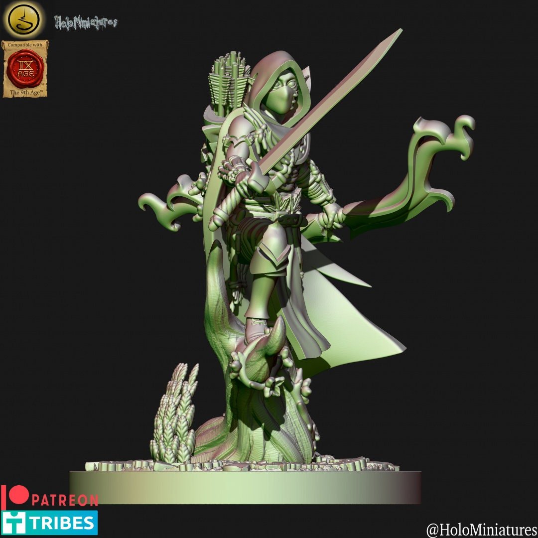 Holo Miniatures Sylvan Elves Pathfinders - BrodaForge