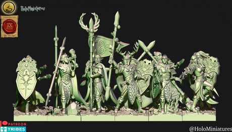 Holo Miniatures Sylvan Elves Spearman - BrodaForge