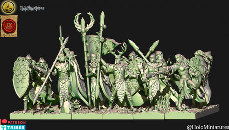 Holo Miniatures Sylvan Elves Spearman - BrodaForge