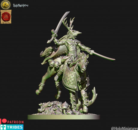 Holo Miniatures Sylvan Elves Wild huntsmen lord - BrodaForge