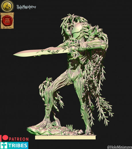 Holo Miniatures Sylvan Elves Willow Treeman - BrodaForge