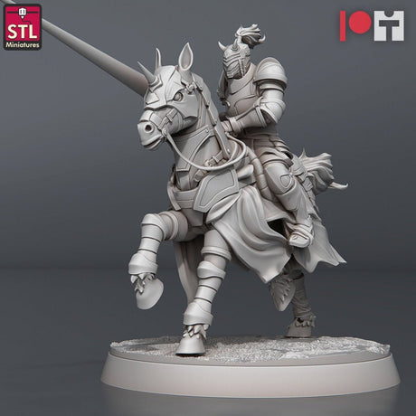 Jousting Combatant C STL Miniatures - BrodaForge