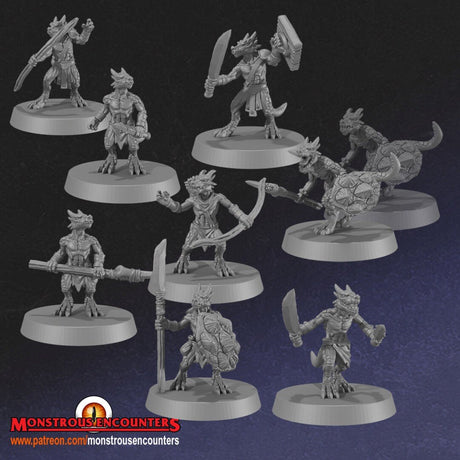 Kobolds set 1 (x9) by Monstrous Encounters - BrodaForge