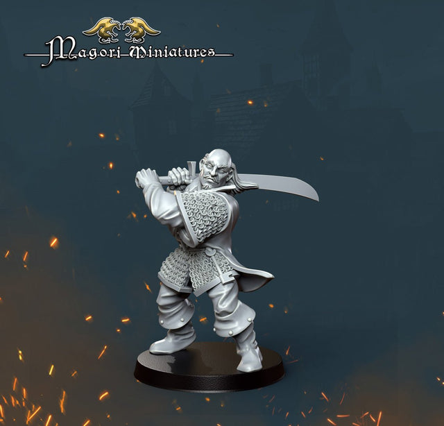 Magori Miniatures Witch Hunters Captain - BrodaForge