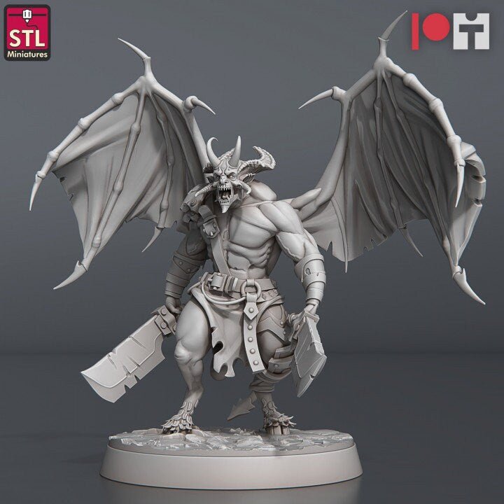 Major Demon A STL Miniatures - BrodaForge