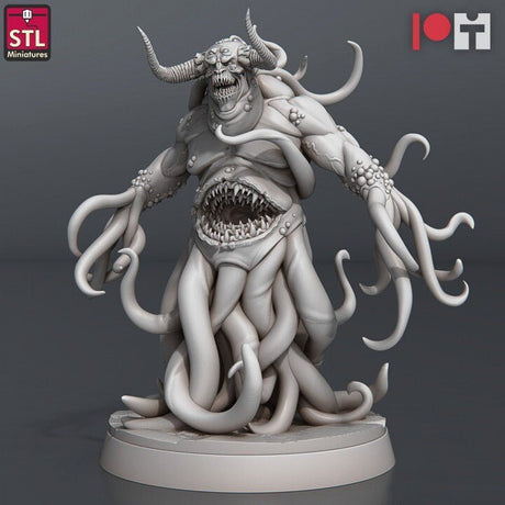 Major Demon B STL Miniatures - BrodaForge