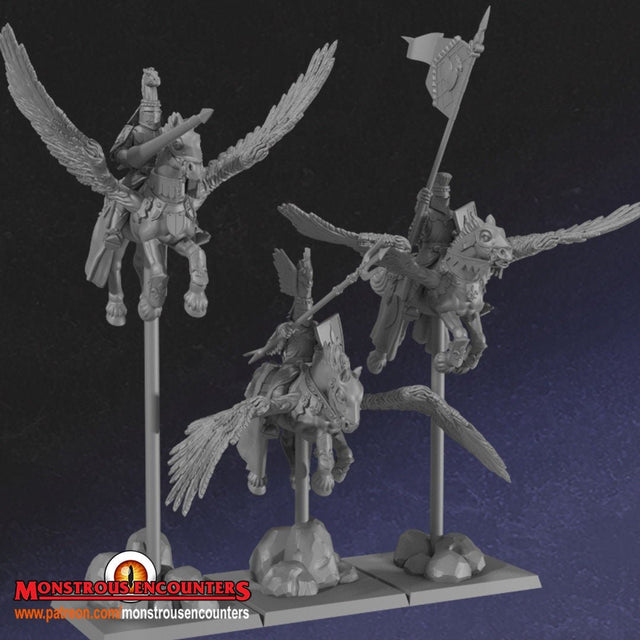 Monstrous Encounters Breton Pegasus Knights - BrodaForge