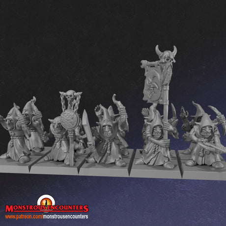 Monstrous Encounters Cave Goblins with bows - BrodaForge