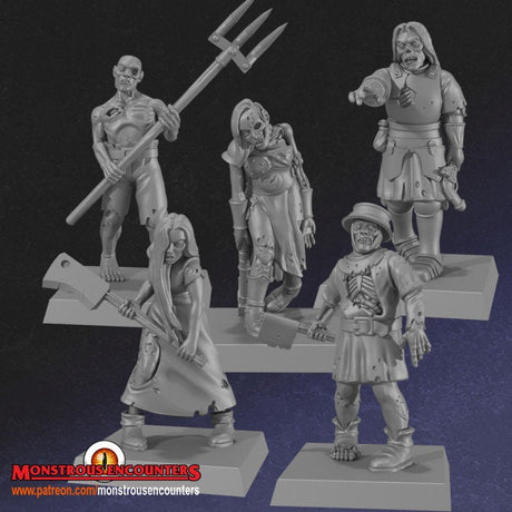 Monstrous Encounters Zombies Set - BrodaForge