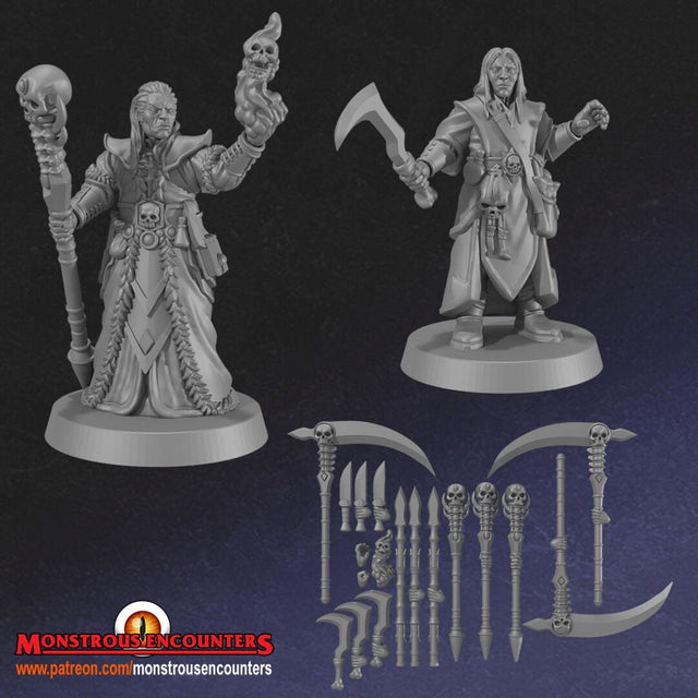 Necromancer & Apprentice Frostgrave by Monstrous Encounters - BrodaForge