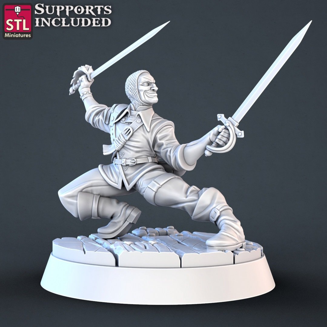 Pirate Set STL Miniatures - BrodaForge