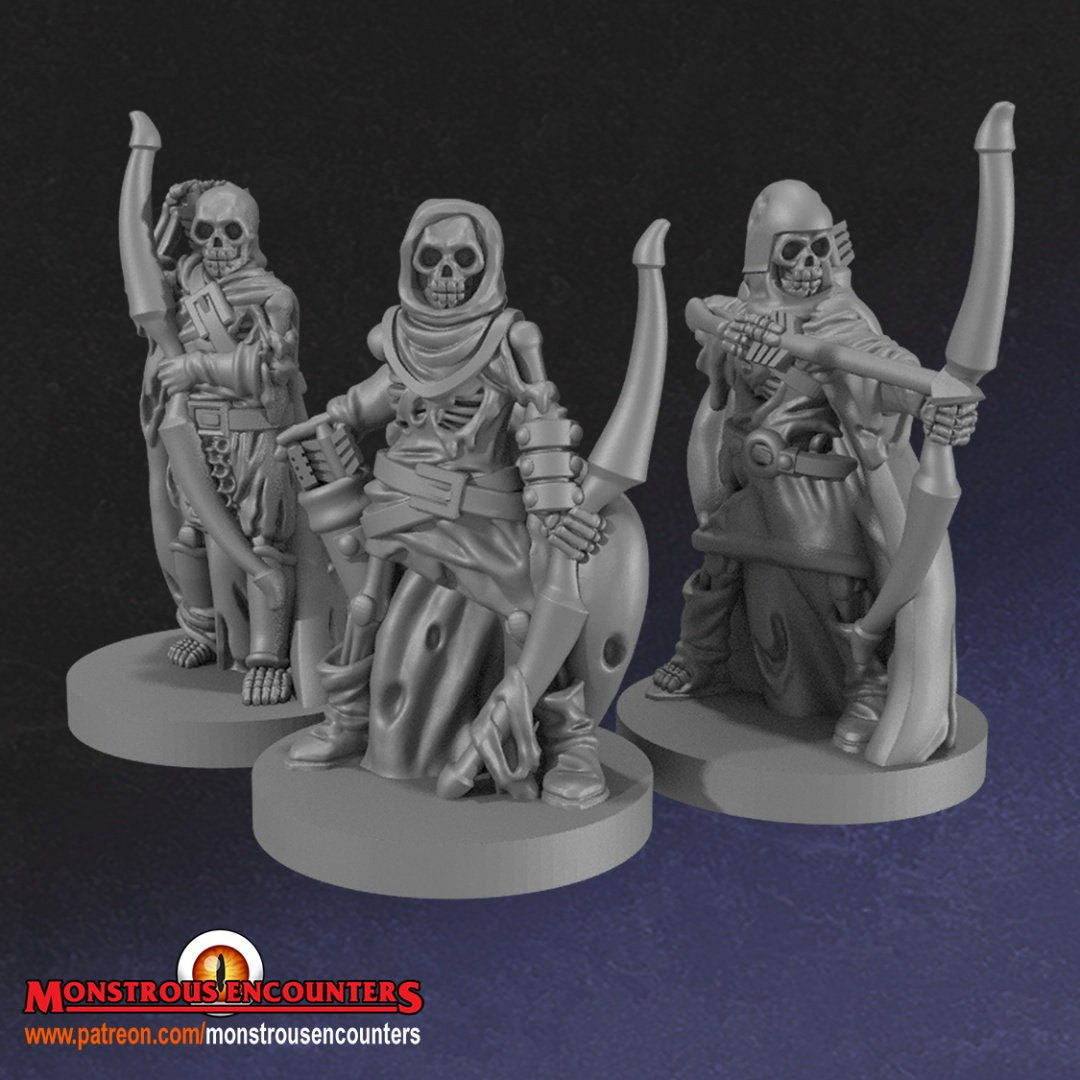 Skeleton Archers (x3) by Monstrous Encounters - BrodaForge