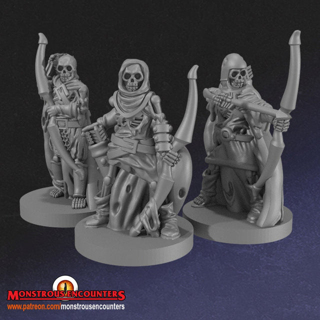 Skeleton Archers (x3) by Monstrous Encounters - BrodaForge